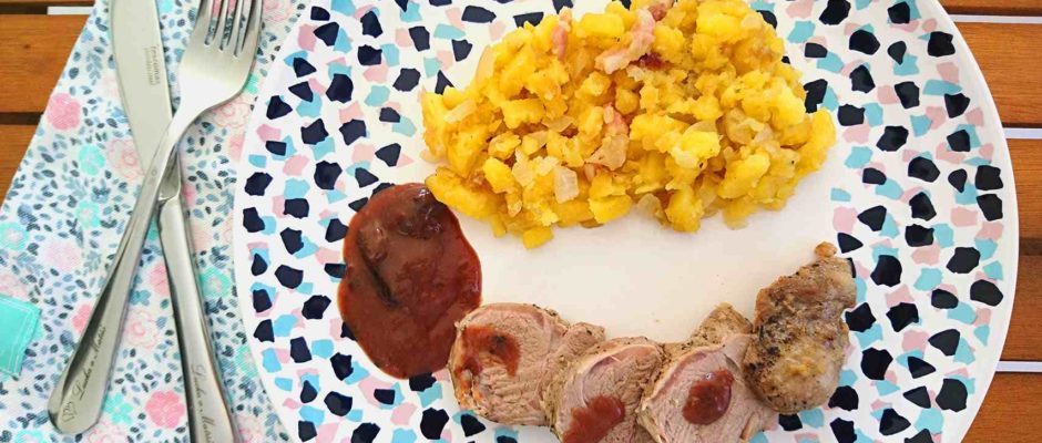 Bravčová panenka so slivkovou omáčkou