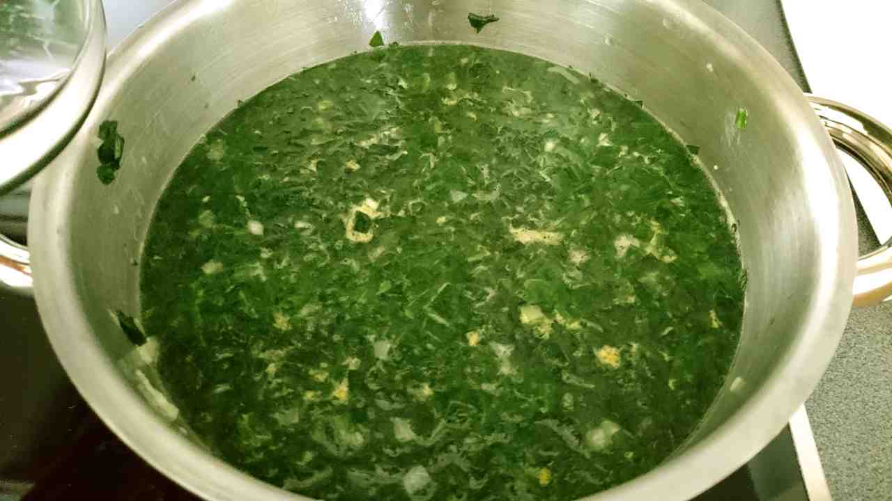 Listy medvedieho cesnaku na polievku