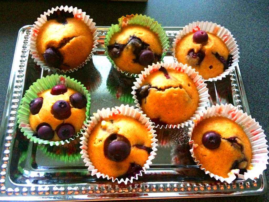 Čučoriedkové muffiny