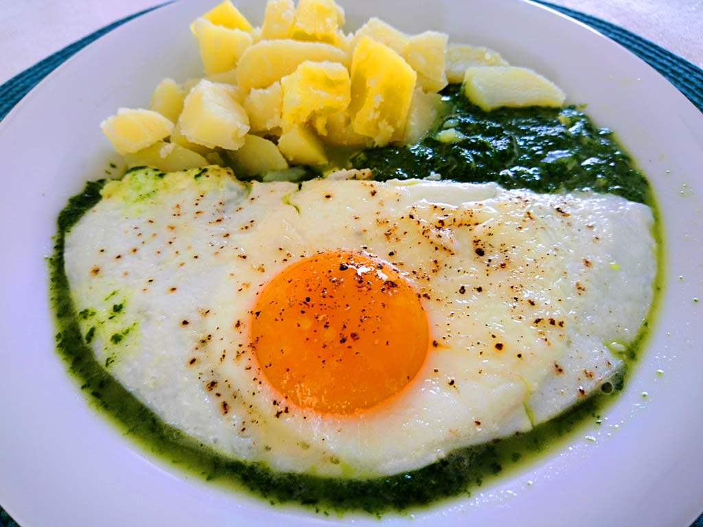 Špenát so zemiakmi