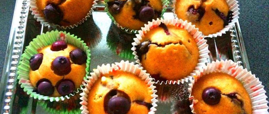 Čučoriedkové muffiny