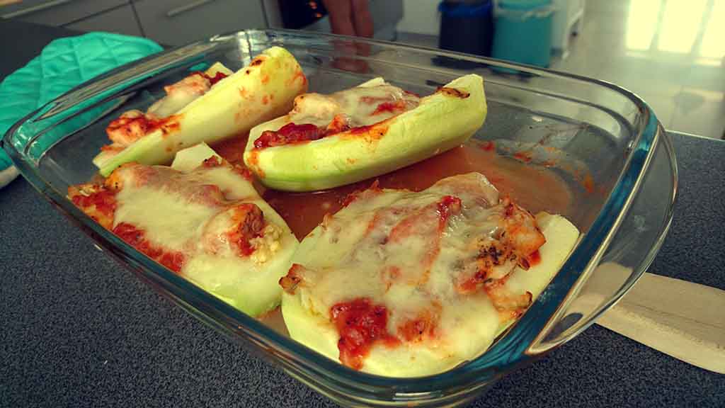 Zapekaná cuketa s kuracím mäsom