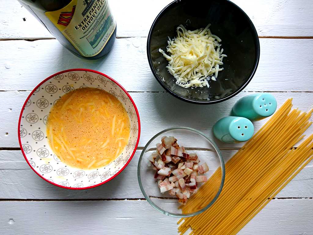 cestoviny carbonara suroviny