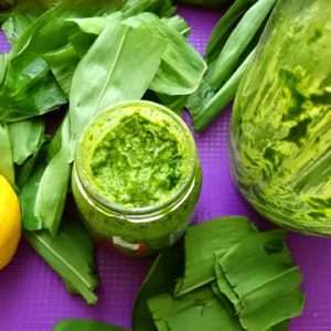 Pesto z medvedieho cesnaku