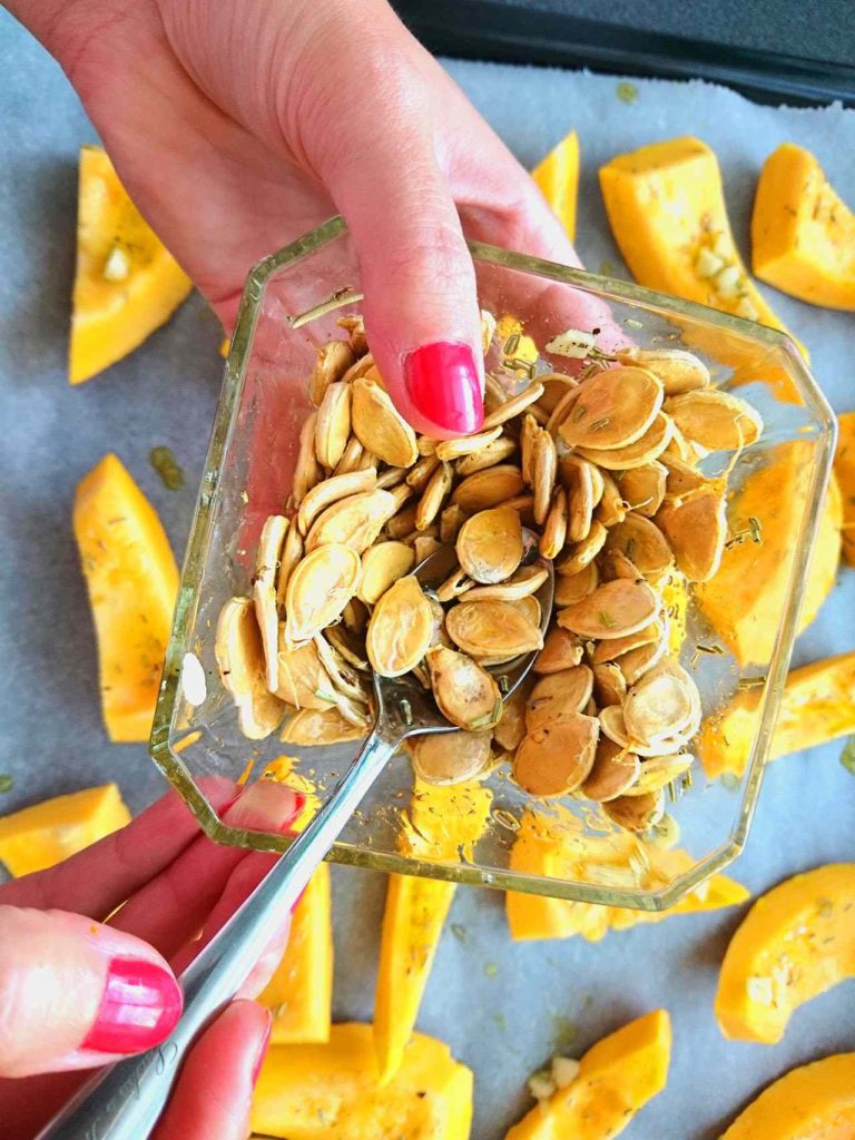 pečené tekvicové jadierka