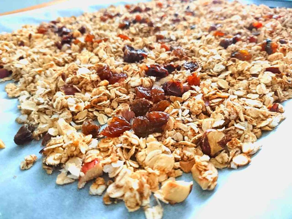 Domáce müsli upečené