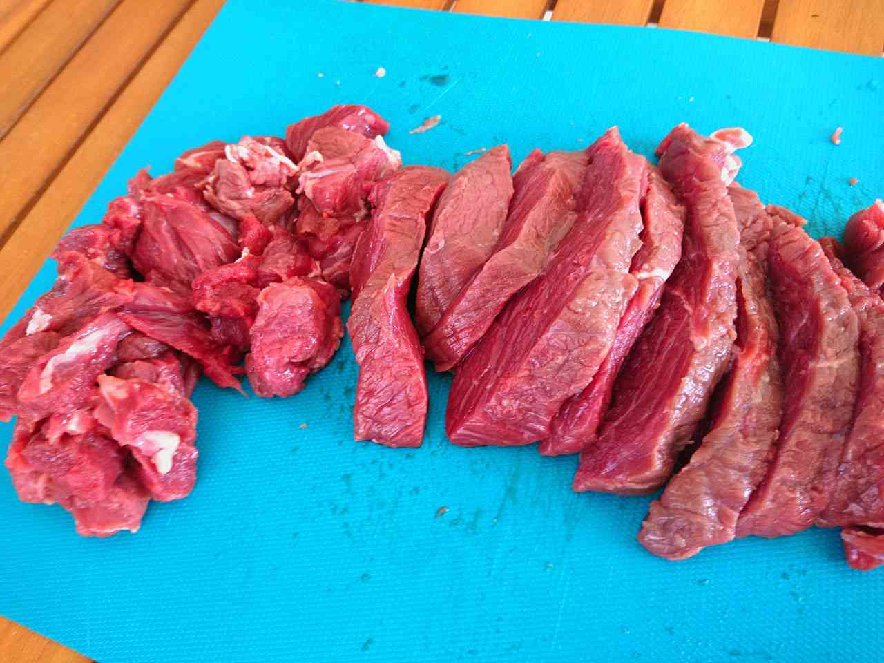 plátky hovädzieho mäsa