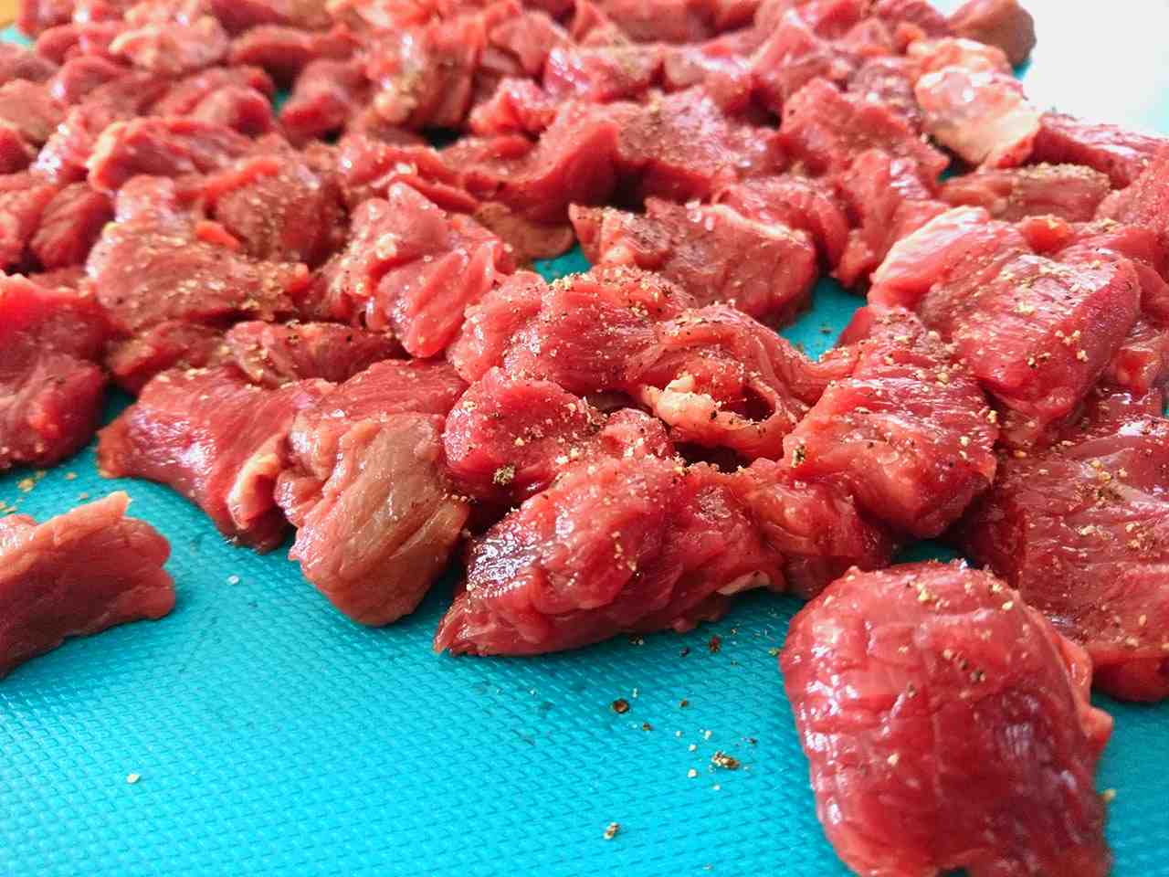 Hovädzie mäso na kocky