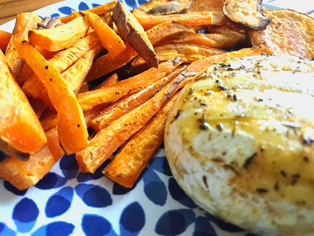 Batátové hranolky s hermelínom