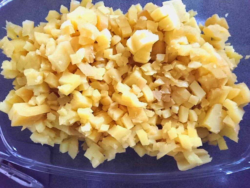 vianočný zemiakový šalát