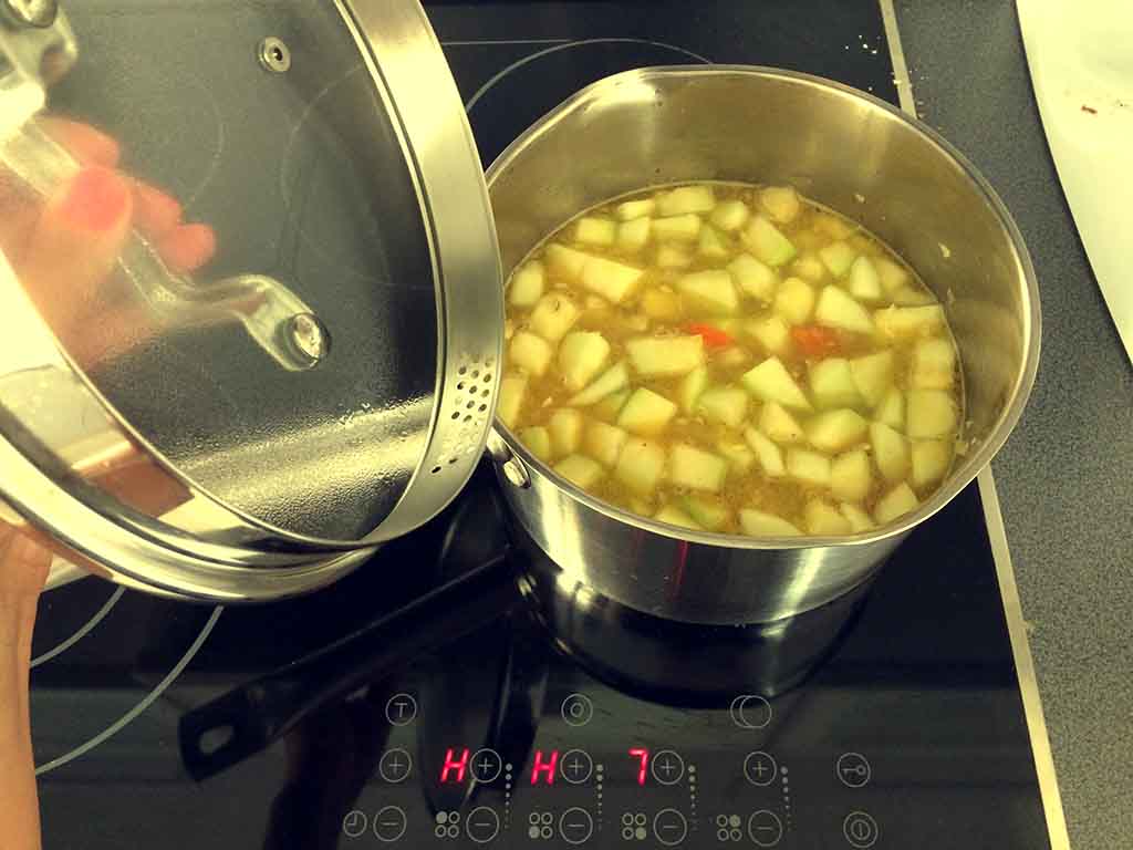 Cuketová polievka - varenie